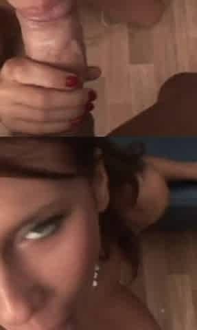 A Slim Brunette Is the Best When Having a Big Shlong Around to Suck It
