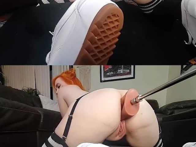 Ivy Gets DP'd By Screwing Machine