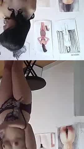 Slender Mature Lady Who Volunteered as a Nude Model