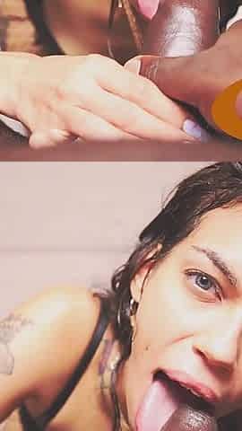 Semaj Media Petite Latina Sisi Sucks My BBC and Swallows!!