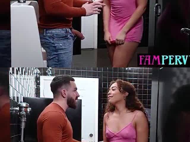 Wicked black teen stepsis Willow Ryder asks stepbro if this chab needs a hand
