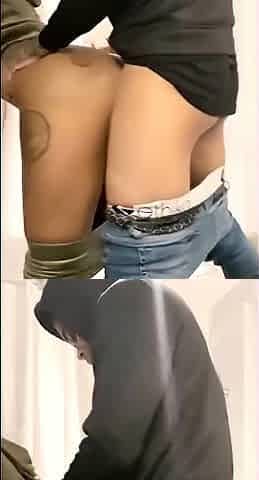 Amateur ebony big cock fucking and facial finale