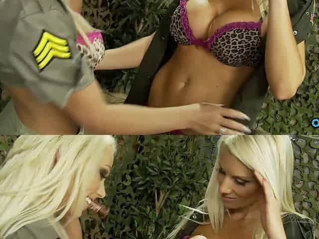Lesbo soldier caught smuggling some contraband