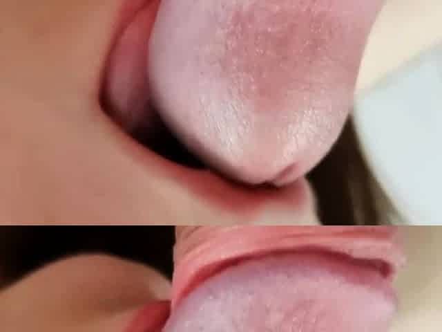 Kinky Teen Gives a Sensual Blowjob - POV Amateur Video