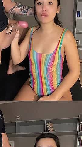 Large butt latin babe teen wench screw a large wang