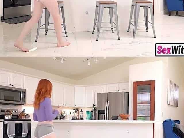 Redhead Teen 18+ Stepsis Pretends Shes Sick To Fuck Big Dick Stepbro