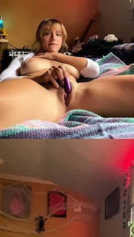 Big boobs milf masturbates with her dildo