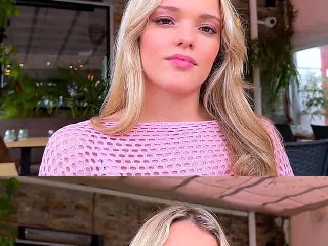 Jade The Pretty Blonde Woman Got Fucked In The Ass And