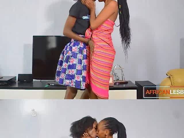 Afro Darksome And Light Skin Step-sisters Go To City Munching On Vagina After College