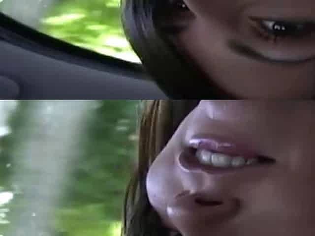 Horny Girl Gags on Huge Cock in Car, Can't Wait for