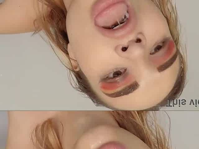 Lascivious Chick Thirsty For Cum Slurps On White Knob In Homemade Sex Tape