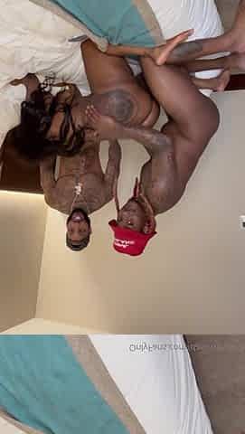 Lustful black MILF smutty sex clip