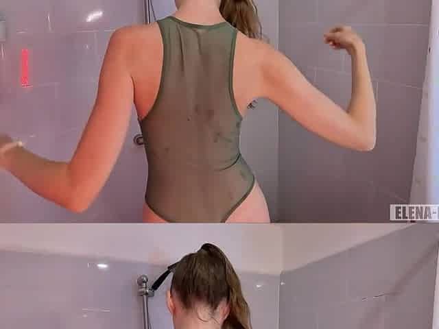 POV Drilled a angel in the shower Facilal - Elena Ross (Trailer)