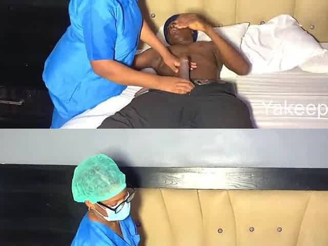 Beautiful black nurse gave me a valuable sex