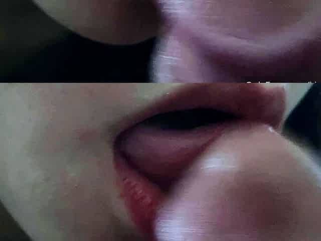 Warning Fantastic blonde big cock blowjob and cumshot