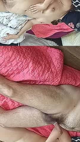 Amateur Wife Gives Me a Handjob and I Cum