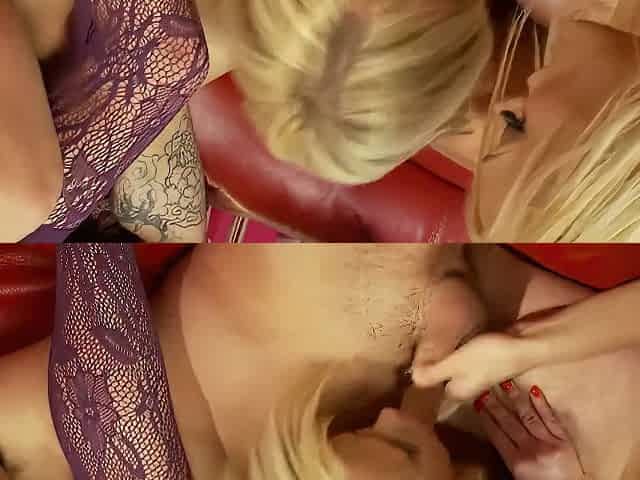 Three Chicks Riding One Lucky Dick