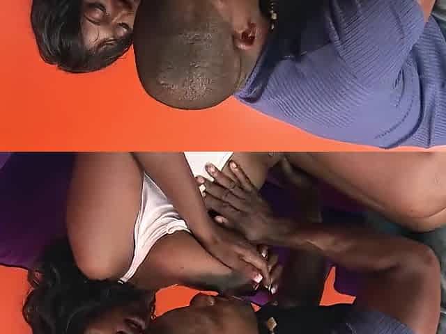 Cumming on her large ebony booty