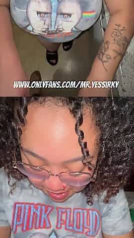 Large Titty Latin chick Sucking BBC