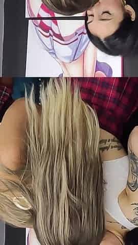 Blonde Lesbian Seduces Me to Suck My Breasts
