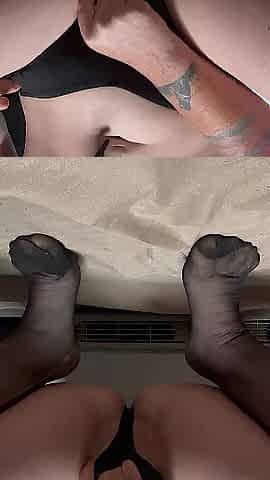 Amateur wicked nurse playing with herself