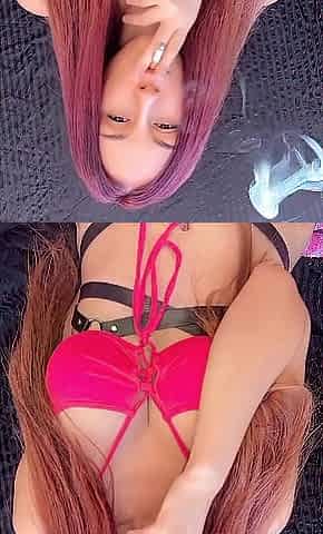 Artemisia Love large melons hot smokin' session outdoor