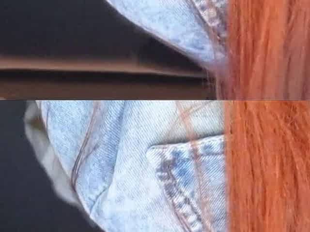 Horny delivery driver catches gifted passenger masturbating from behind!
