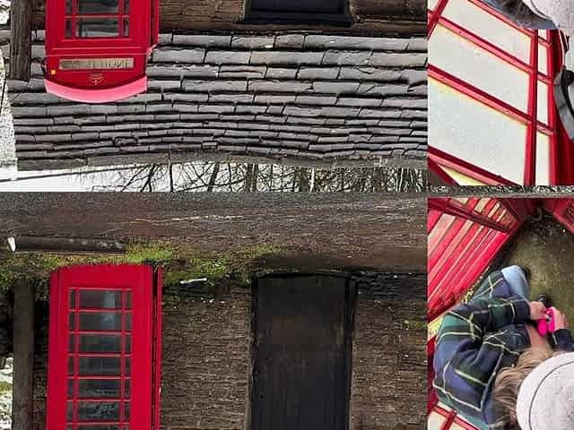 Cumming hard in public red telephone box with Lush remote