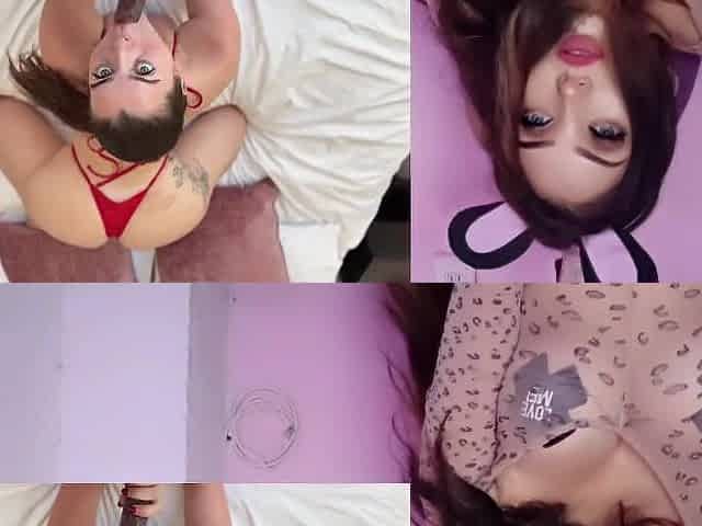 Gorgeous cheating lover seduces with her curves and blowjobs