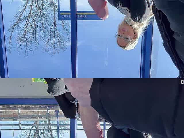 I risked my life sucking this stranger at the educate stop next to people