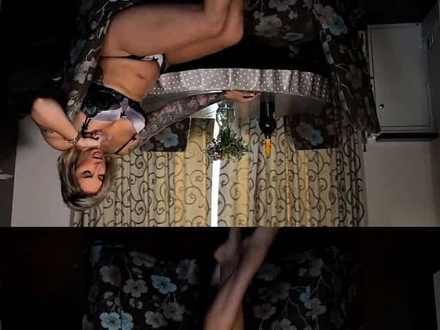 Big Ass horny babe here to serve you food in lingerie gets