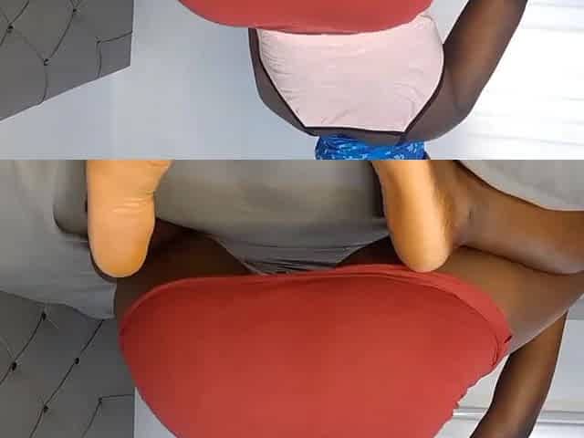 The neighbour masturbates and pours all his milk in my butt
