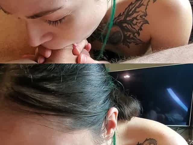 Cutie Gives POV Sloppy Blowjob