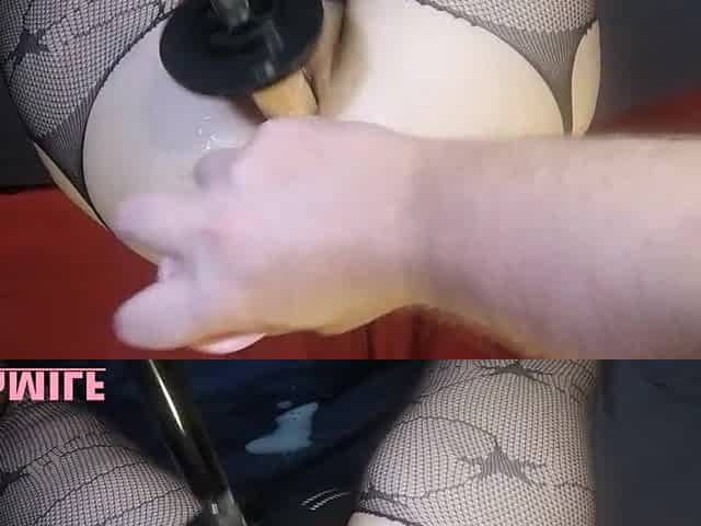 Double bang with anal creamy climax