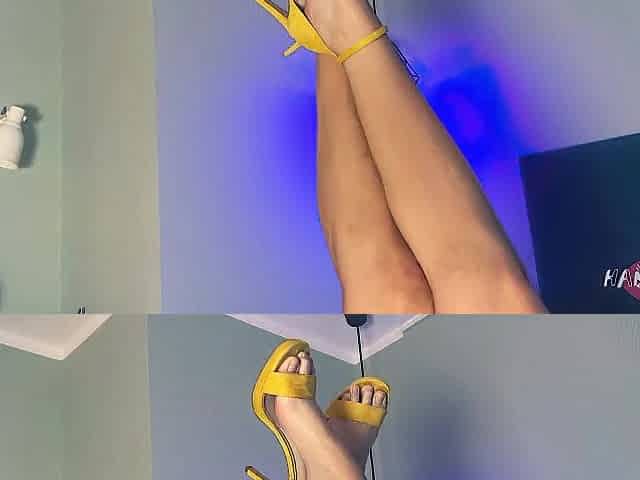 Wang Loving Golden-haired In High Heels Blows Large Knob - GIANT EJACULATION