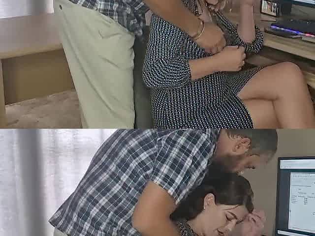 Boss Takes Advantage of Shy Secretary