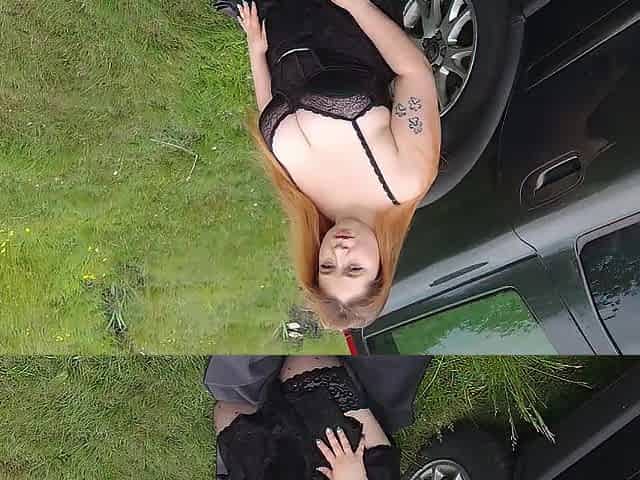 We went to the lake, I gave her a oral pleasure and that babe stuck her butt out - I love outdoor sex