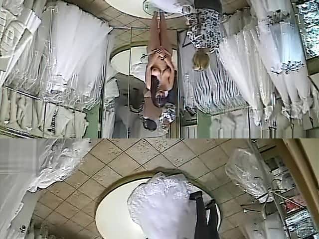 Wedding dress shopping voyeur