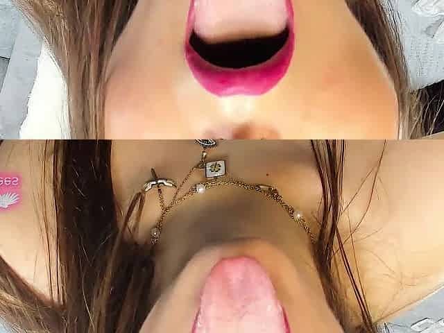 Cum in my hawt sexy wife's throat