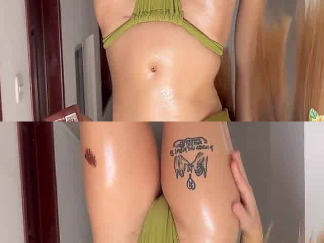 Latina Top Model Oils Up Her Body And Gives Me Her - Blonde Teens