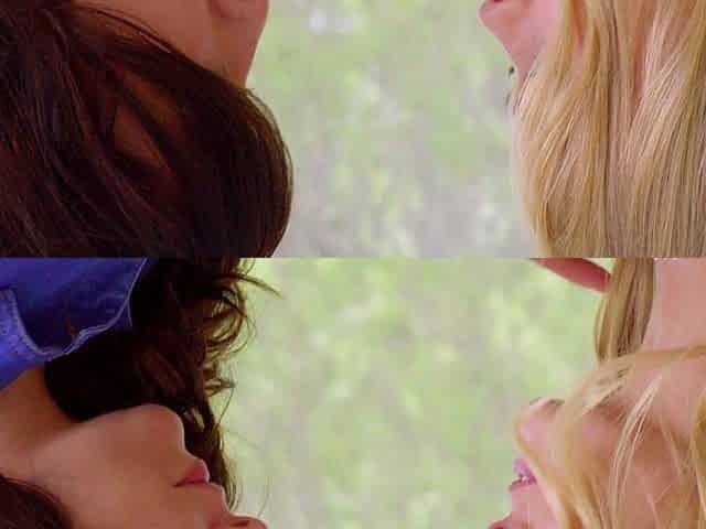 Delicate lesbian girls in beautiful sex scene