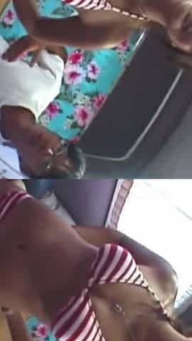 A Busty Bikini Girl