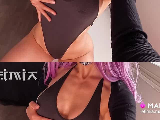 Sexy Gymnast Masturbates Tight Pussy on Your Face