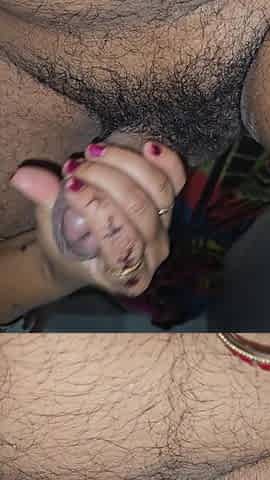 Blowjob with Mehandi on Hand