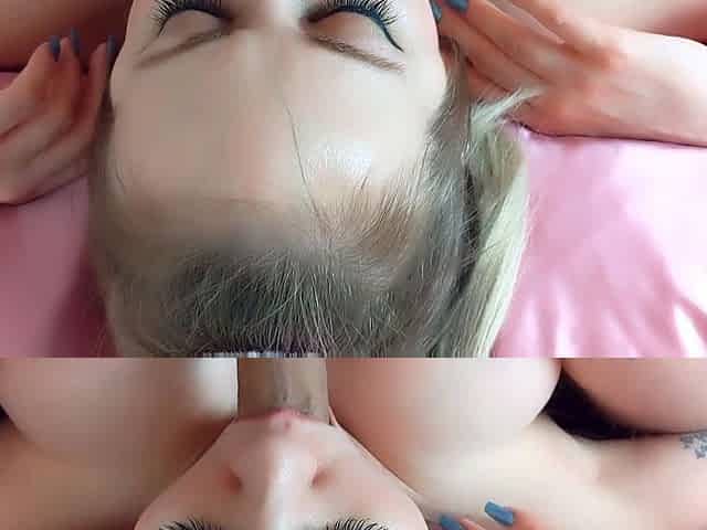 Amateur blowjob with facial cumshot