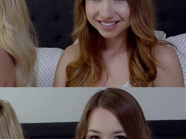 Naughty teen stepsister wants threesome