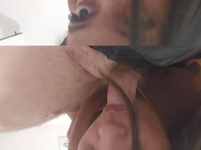 Deepthroat By 20 Years Old Ebony Slut