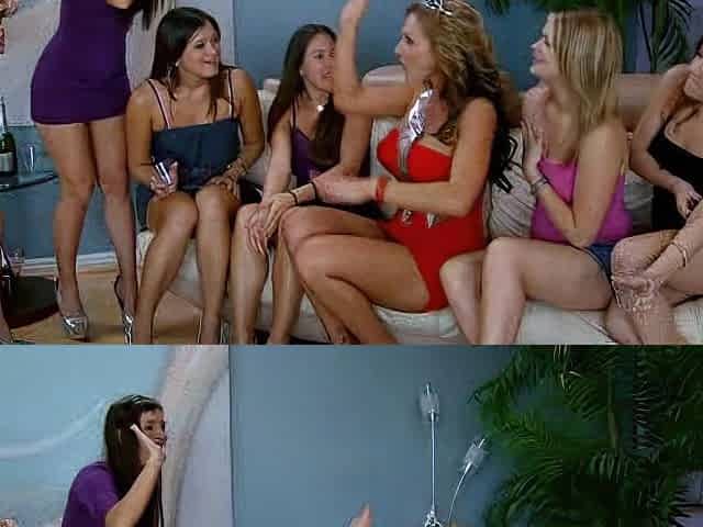 Slutty amateurs sucking cocks in group sex party