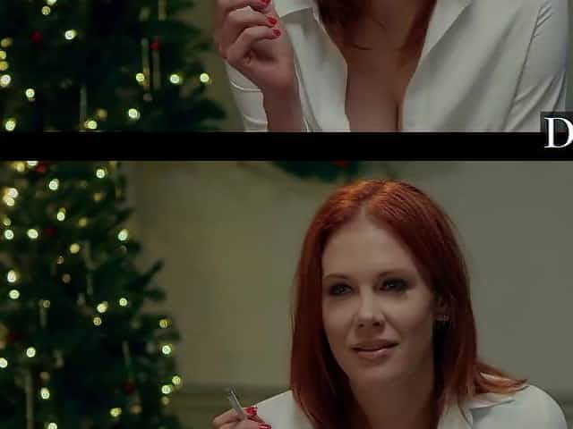Christmas fuck with carroty Maitland Ward