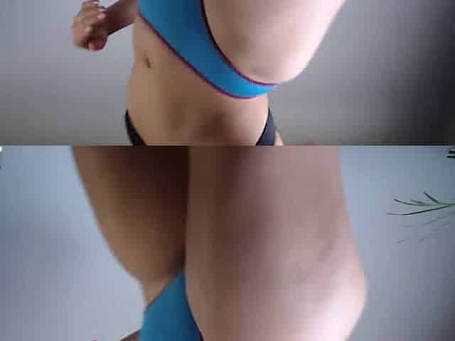 Brazilian Brunette Teen Tries on Panties for Webcam Show